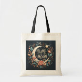 Witchy Floral geeft de Canvas tas de schuld (Voorkant)