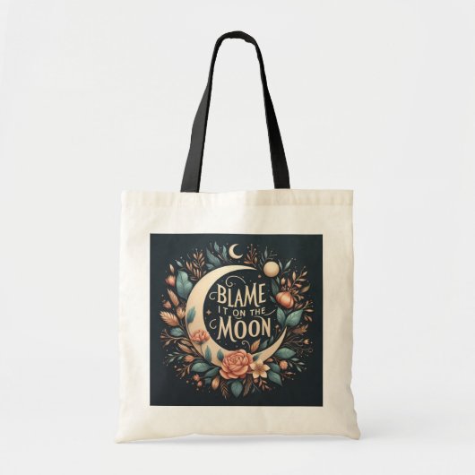 Witchy Floral geeft de Canvas tas de schuld (Voorkant)