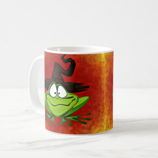 Witchy Frog Coffee Mok (Voorkant links)