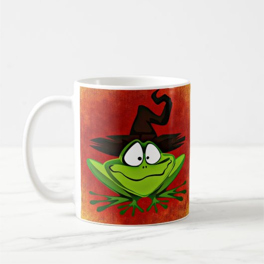 Witchy Frog Coffee Mok (Links)