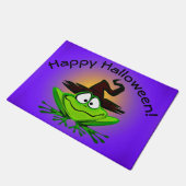 Witchy Frog op Paars Deurmat (Schuin)