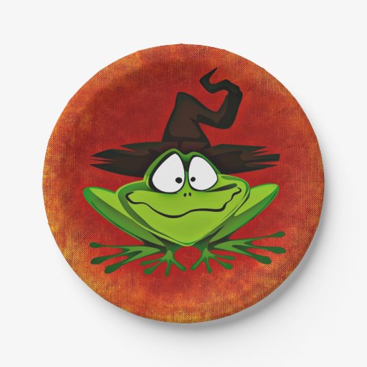 Witchy Frog Papieren Bordje (Voorkant)