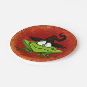 Witchy Frog Papieren Bordje (Gekanteld)