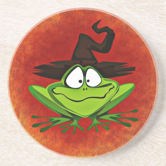 Witchy Frog Zandsteen Onderzetter (Voorkant)