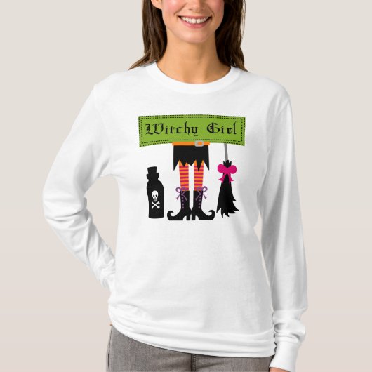 Witchy Girl Halloween T-shirts en cadeautjes (Voorkant)