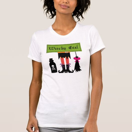 Witchy Girl Halloween T-shirts en cadeautjes (Voorkant)