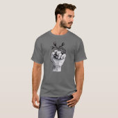 Witchy Gothic Macabre Weird Hand Halloween T-shirt (Voorkant volledig)