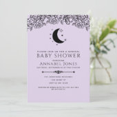 Witchy Gothic Tarot Kaart Nuetral Baby shower (Staand voorkant)