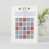 Witchy Halloween Baby shower Bingo Kaart (Staand voorkant)