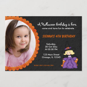 Witchy Halloween Birthday Kaart