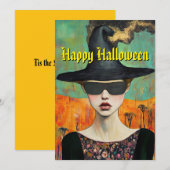Witchy Halloween Card Feestdagenkaart (Voorkant / Achterkant)