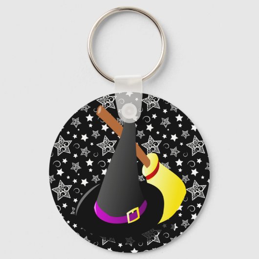 Witchy Halloween Fun Sleutelhanger (Voorkant)