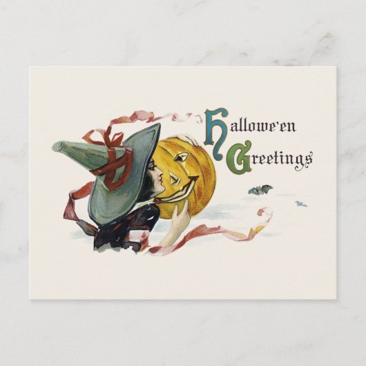 Witchy Halloween Greetings Briefkaart (Voorkant)