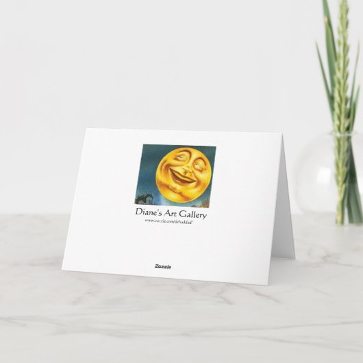 Witchy Halloween Greetings Kaart (Achterkant)