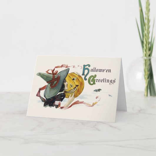 Witchy Halloween Greetings Kaart (Voorkant)