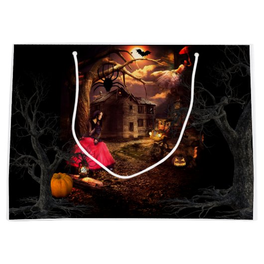 Witchy Halloween Groot Cadeauzakje (Voorkant)
