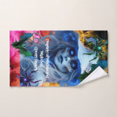 Witchy Halloween handdoek (Handdoek)