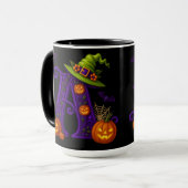 Witchy Halloween Initiaal "A" Mok (Voorkant links)