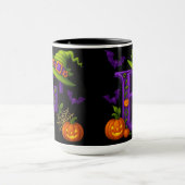 Witchy Halloween Initiaal "F" Mok (Midden)