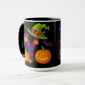 Witchy Halloween Initiaal "Y" Mok (Voorkant links)