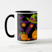 Witchy Halloween Initiaal "Z" Mok (Links)