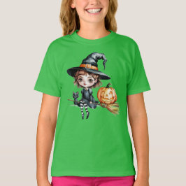 Witchy Halloween Magic Trick or treat Kinder T-shi T-shirt