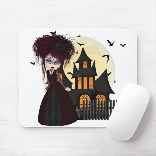 Witchy Halloween Muismat (Met muis)