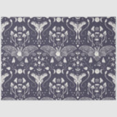 Witchy Halloween Natuur Pattern Paddenstoelen Moth Tissuepapier (Voorkant)