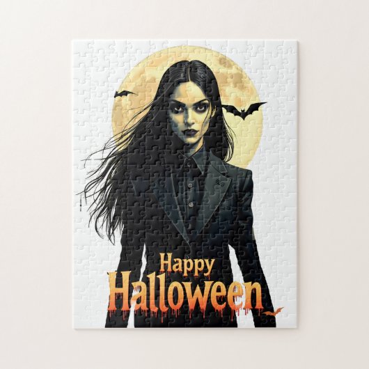 Witchy Halloween Night Legpuzzel (Verticaal)