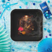 Witchy Halloween Papieren Bordje (Feest)