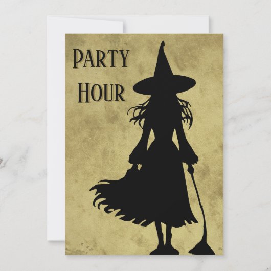 Witchy Halloween Party Uitnodiging (Voorkant)