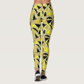 Witchy Halloween Stripes Leggings (Achterkant)