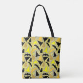 Witchy Halloween Stripes Tote Bag (Achterkant)