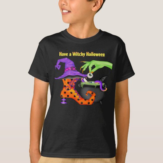 Witchy Halloween T-Shirt (Voorkant)