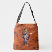 Witchy Halloween Tabby Crossbody Tas (Achterkant)
