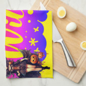 Witchy Halloween Theedoek (Quarter Fold)