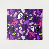 Witchy Halloween Wandkleed (Voorkant (horizontaal))