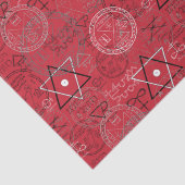 Witchy Halloween Wiccan Pentagram Pentacle Tissuepapier (Detail)