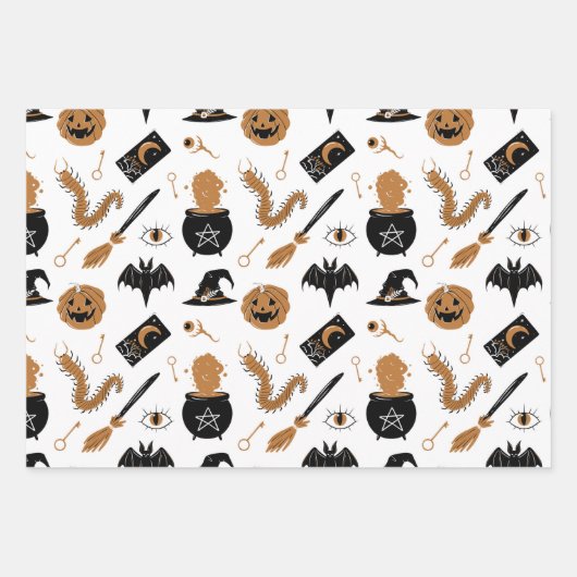 Witchy Halloween Wrapping Paper (Voorkant 2)