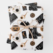 Witchy Halloween Wrapping Paper (In situ)