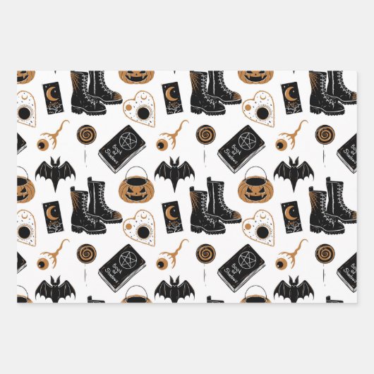 Witchy Halloween Wrapping Paper (Voorkant)