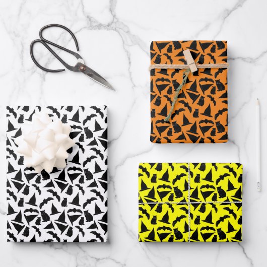Witchy Halloween Wrapping Paper Sheets (Voorkant)