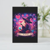 Witchy hart liefde Valentijnsdag magische Kaarten (Staand voorkant)