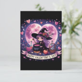 Witchy hart liefde Valentijnsdag magische Kaarten (Staand voorkant)