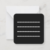 Witchy hart liefde Valentijnsdag magische Kaarten Notitiekaartje (Achterkant)