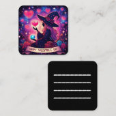 Witchy hart liefde Valentijnsdag magische Kaarten Notitiekaartje (Voorkant / Achterkant)