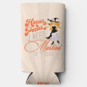 Witchy Hocus Pocus Martini gaat Halloween cadeau g Seltzer Blikjeskoeler (Voorkant)