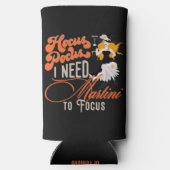 Witchy Hocus Pocus Martini gaat Halloween cadeau g Seltzer Blikjeskoeler (Achterkant)
