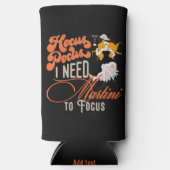 Witchy Hocus Pocus Martini gaat Halloween cadeau g Seltzer Blikjeskoeler (Voorkant)