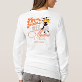 Witchy Hocus Pocus Martini gaat Halloween cadeau g T-shirt (Achterkant)